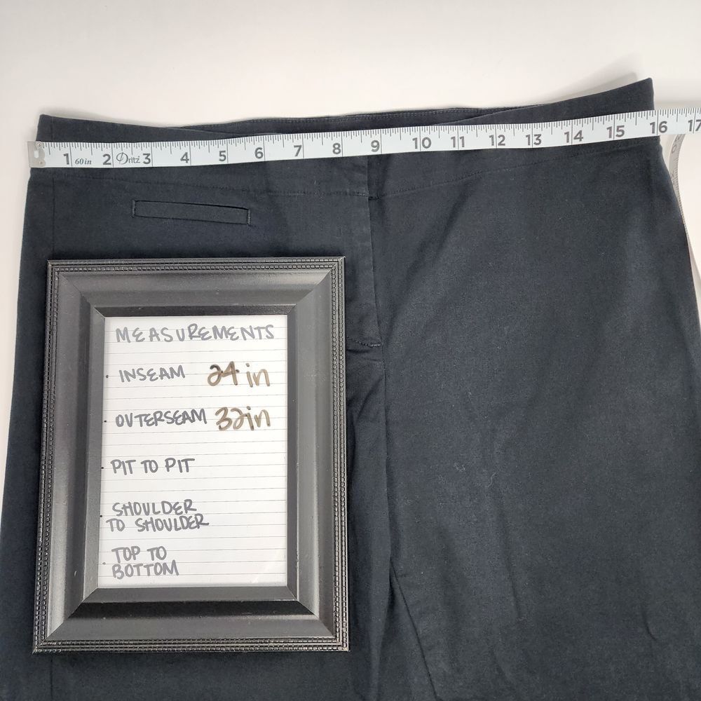 J. Jill Pants Women's 10 Petite Office‎ Wear Ankle Pull On Black - Picture 3 of 6